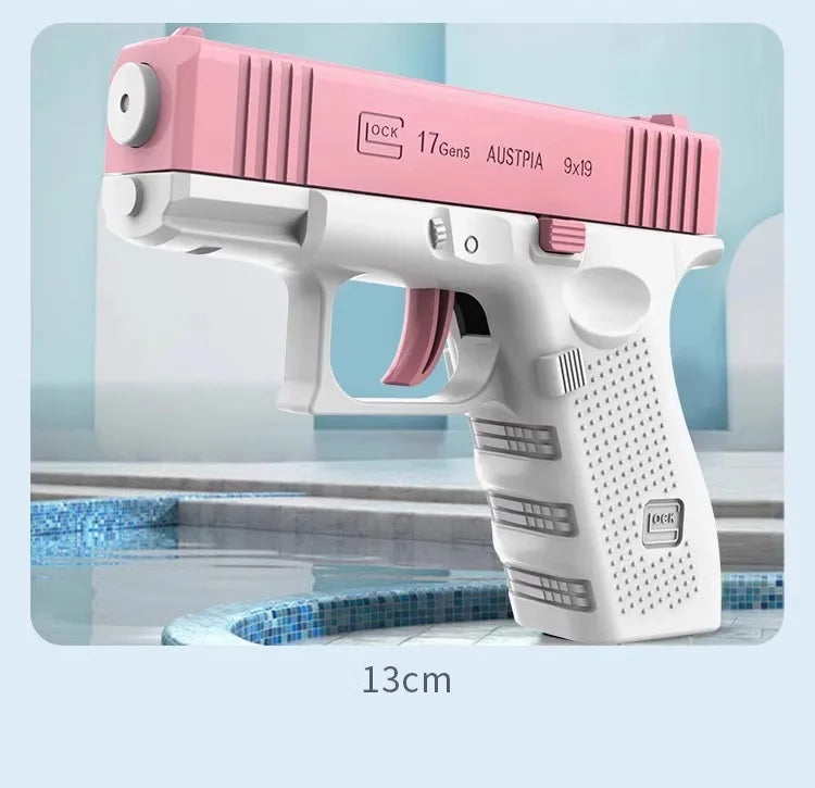 Aqua Blaster non Electric High-pressure Full Automatic Water Shooting Pistol (G17 Replica) Beach Toy Gun For All Ages