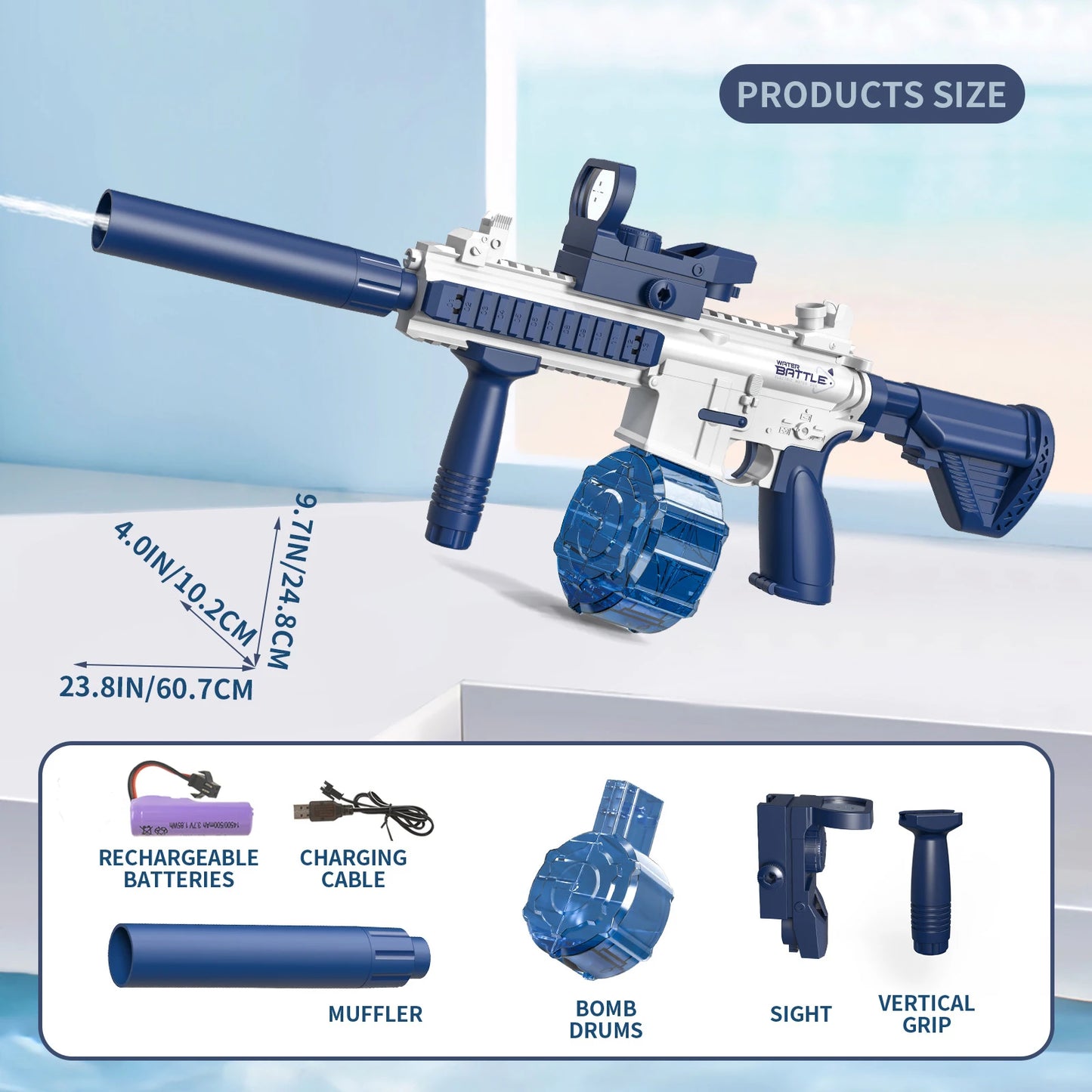 M416 Aqua Blaster (Electric water shooting toy gun )